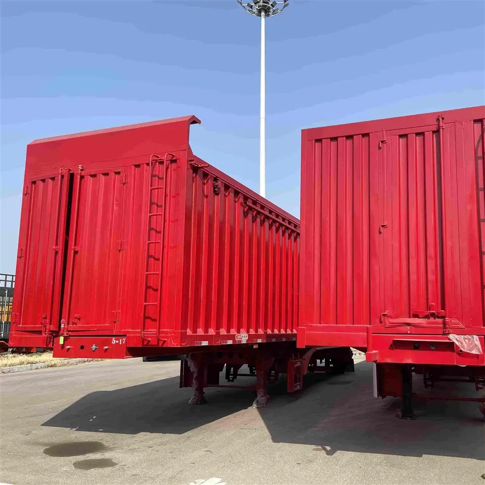 Römork aracı 40ft 53ft kapalı kutu minibüs tipi yarı fragman