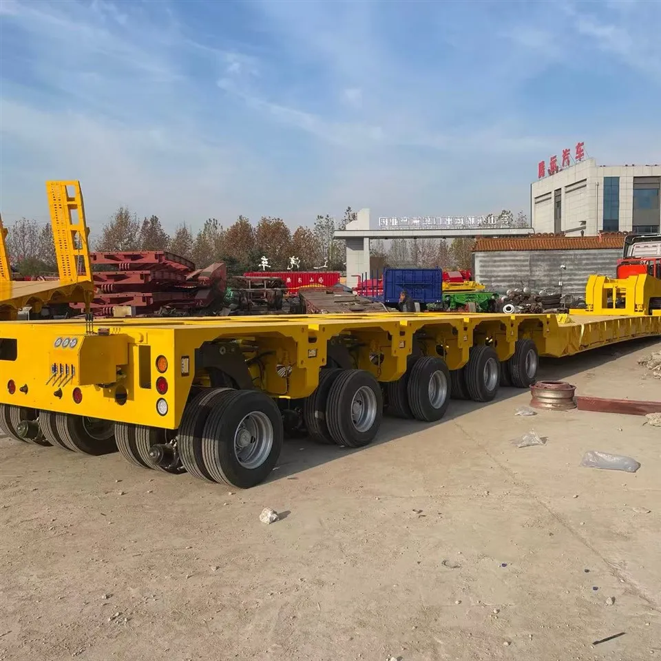 Üç Akslı Sökülebilir Deve Boynu Alçak Yükleyici 40FT Lowbed Römork 60 Ton Lowboy Yükleyici Satılık Römorklar Lowboy Römorklar